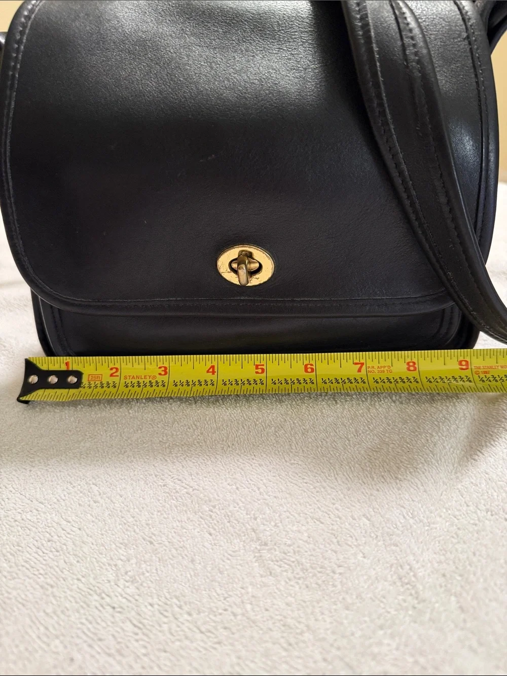Vintage Black Coach 9061 Rambler’s Legacy Crossbody Leather Bag - Picture 7 of 10